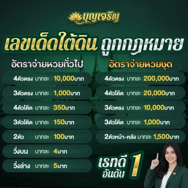 อัตราจ่ายหวย